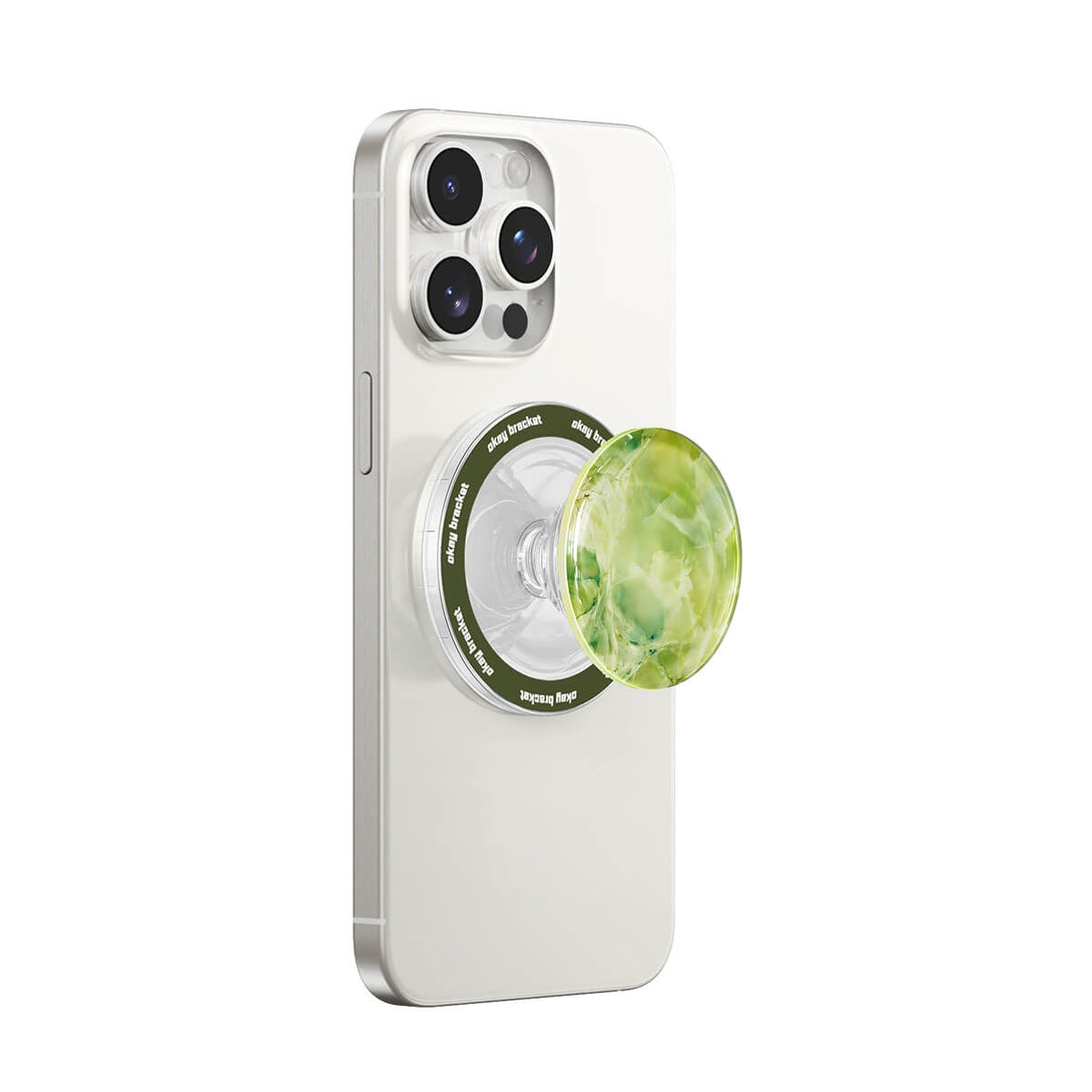 Ice Flower Jade - Agarre de bolsa de aire para MagSafe