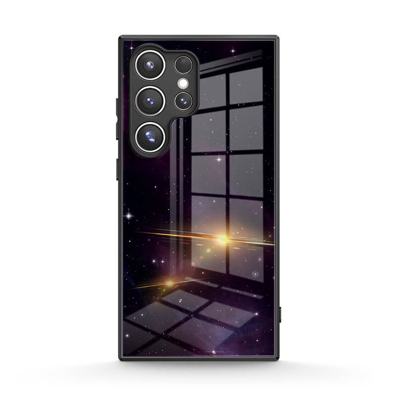 Paars Zwart - Samsung hoesje