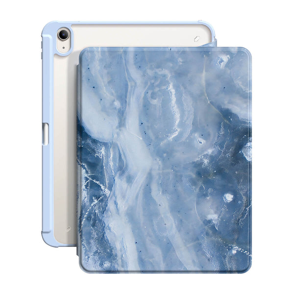 Blue Gray Jade - iPad Snap 360° Stand Impact Resistant Case