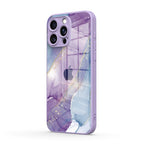 Purple Blue Gilt - iPhone Glass Case