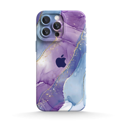 Purple Blue Gilt - iPhone Silicone Case