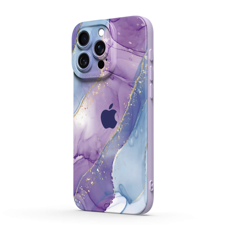 Purple Blue Gilt - iPhone Silicone Case