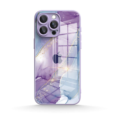 Purple Blue Gilt - iPhone Glass Case