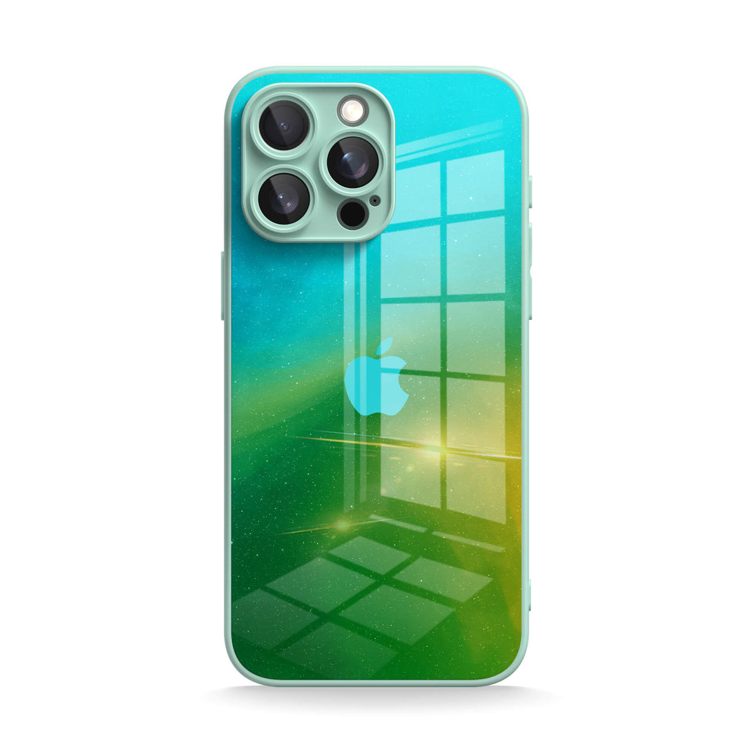 Polair-groen tot geel - iPhone-hoesje