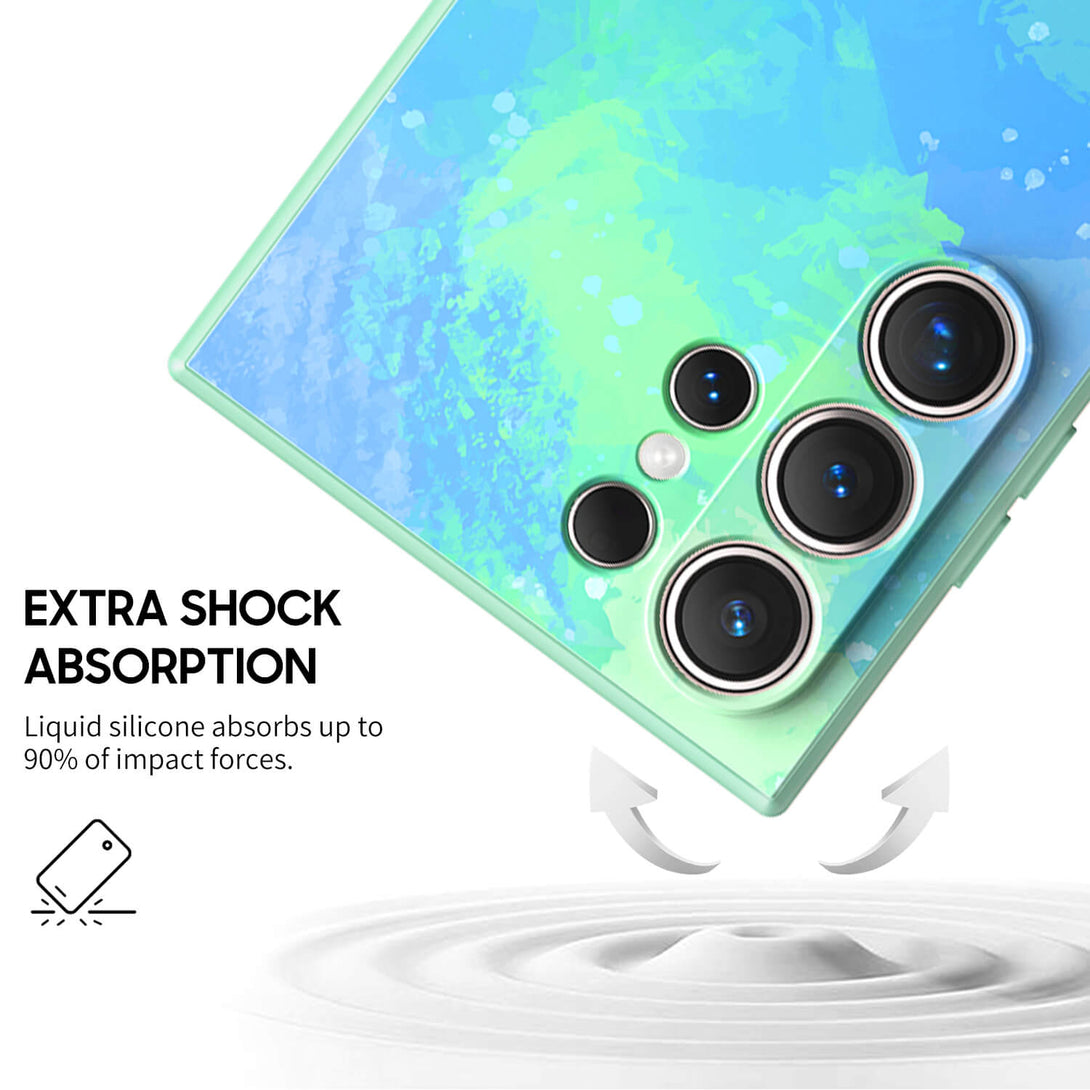 Blue White - Samsung Case