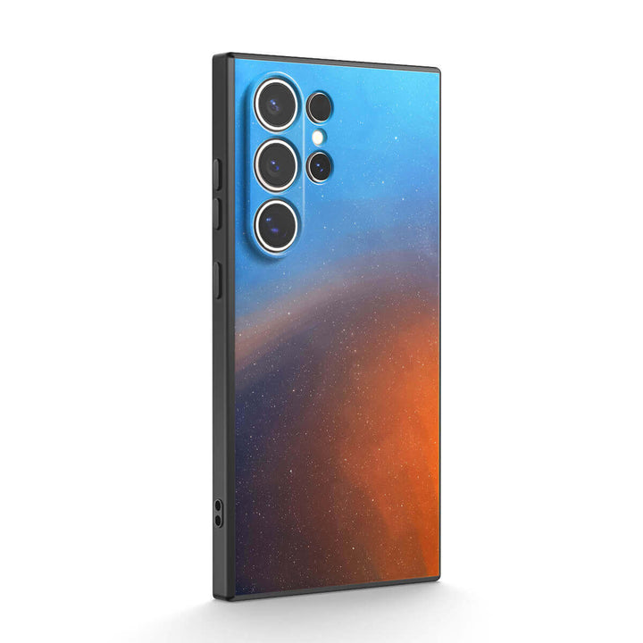 Polar-blauw naar oranje - Samsung-hoesje