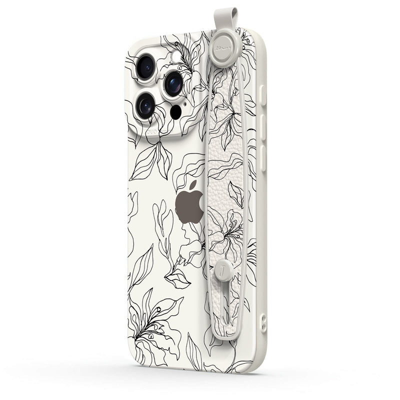 Flower of Purity - iPhone Wrist Strap Case