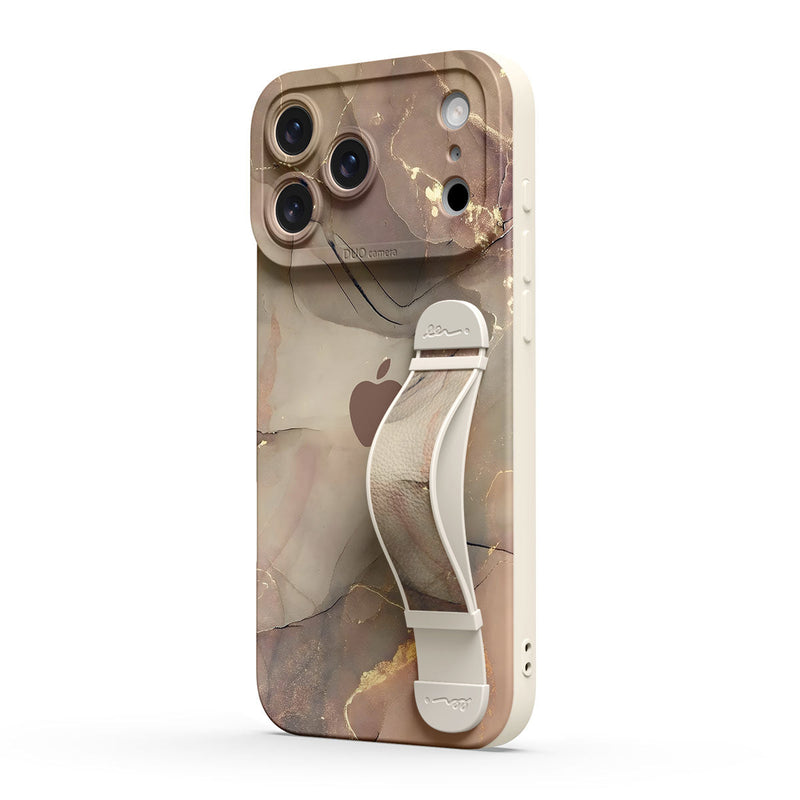 Elegant Brown - iPhone Wrist Strap Case