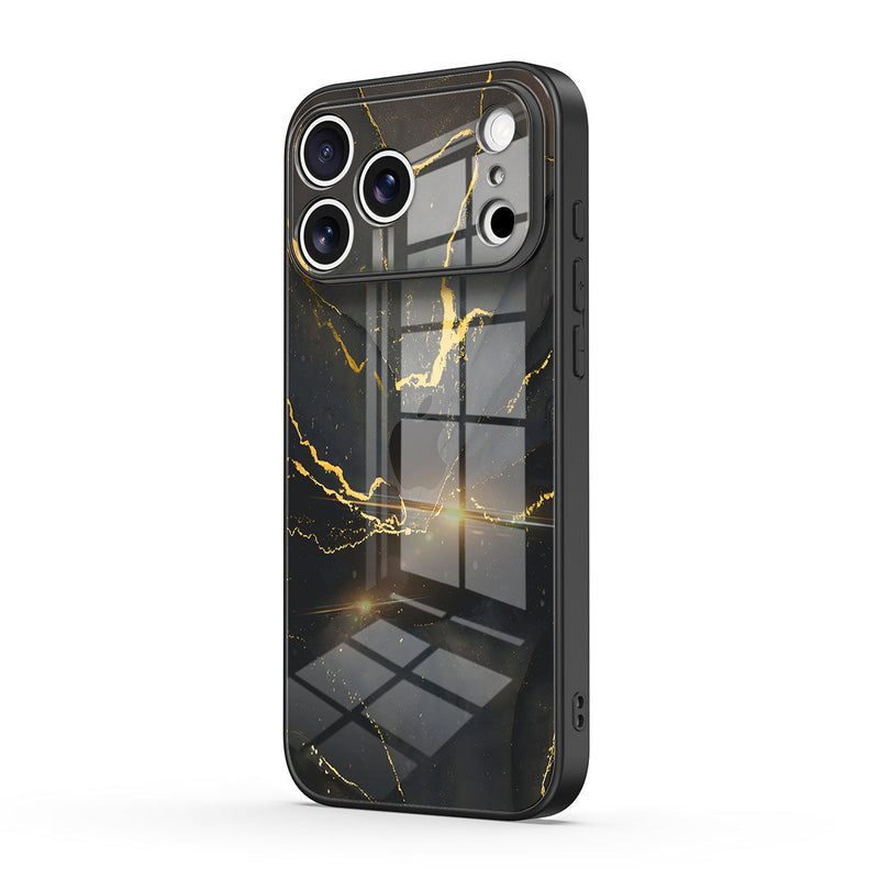 Black Gold Sand - iPhone Glass Case