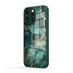 Broken Agate Green - iPhone Glass Case