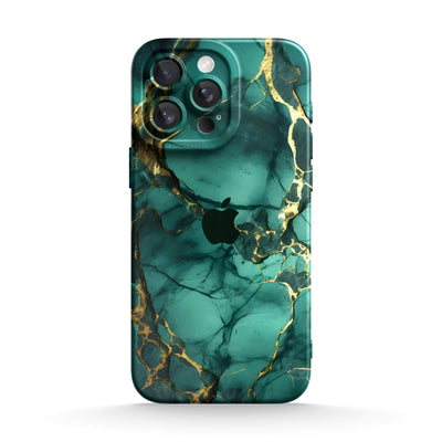 Broken Agate Green - iPhone Silicone Case
