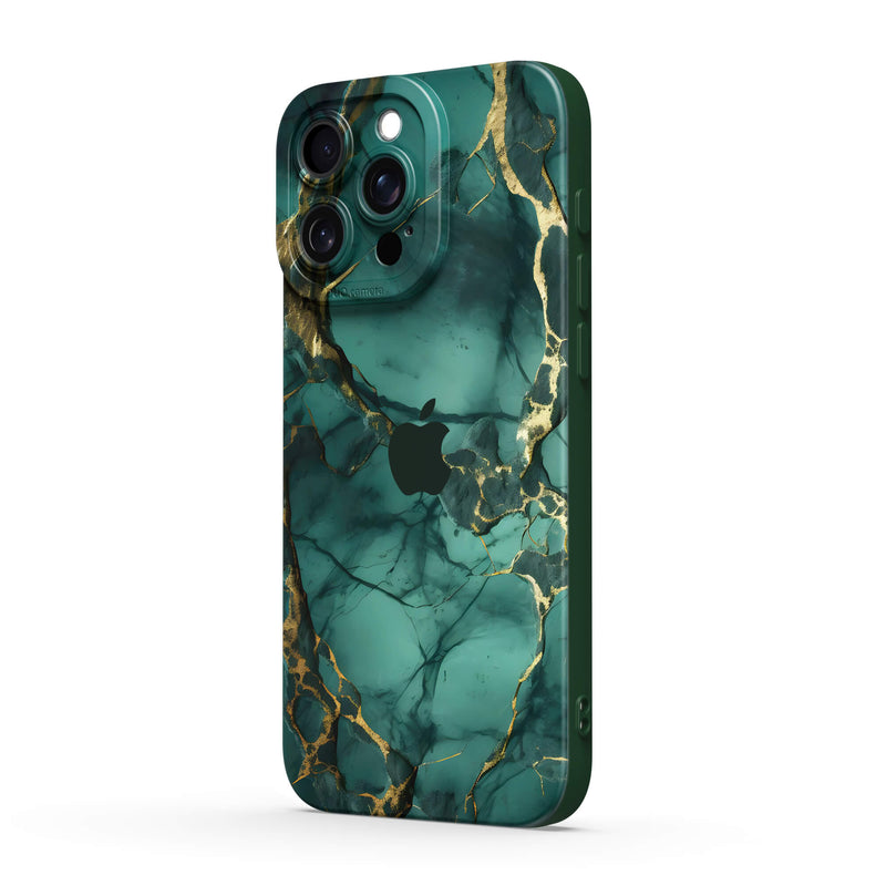 Broken Agate Green - iPhone Silicone Case