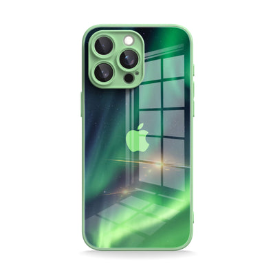 Aurora Green - iPhone Glass Case