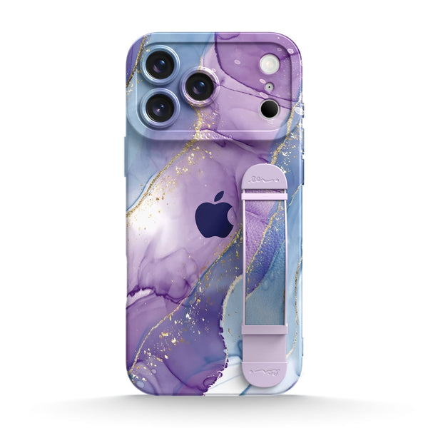 Purple Blue Gilt - iPhone Wrist Strap Case