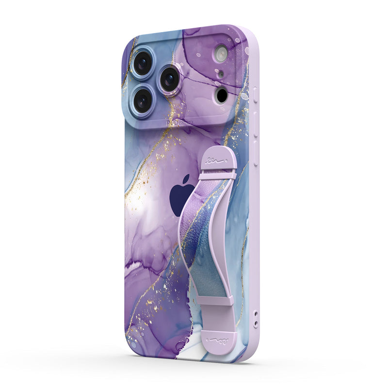 Purple Blue Gilt - iPhone Wrist Strap Case