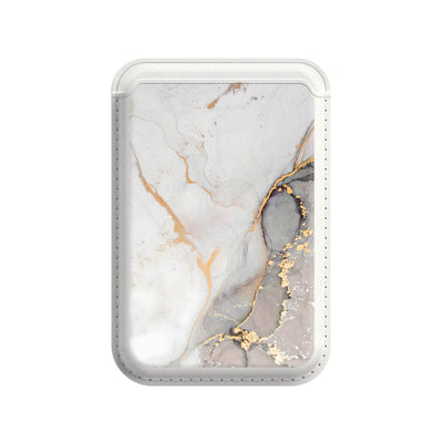 Gray Gold Sand - iPhone Leather Wallet