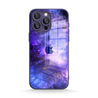 Blue-Purple Nebula - iPhone Glass Case