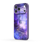 Blue-Purple Nebula - iPhone Glass Case