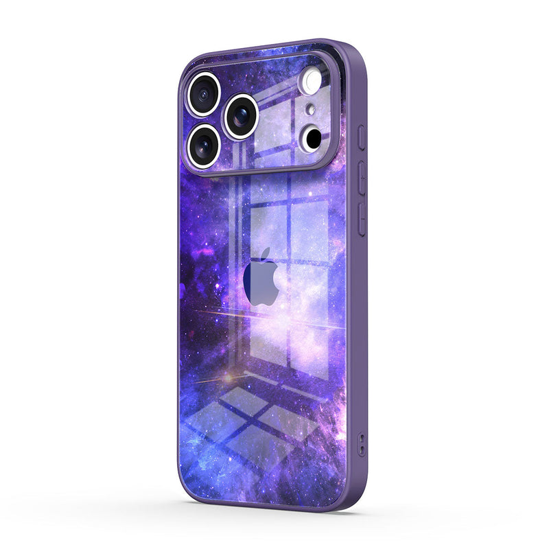 Blue-Purple Nebula - iPhone Glass Case