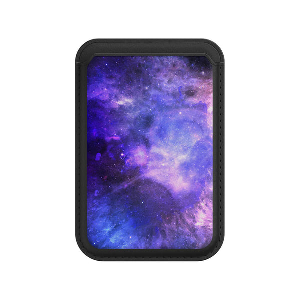 Blue-Purple Nebula - iPhone Leather Wallet