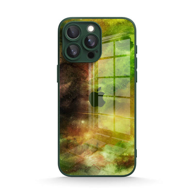 Yellow-Green Nebula - iPhone Glass Case