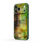Yellow-Green Nebula - iPhone Glass Case