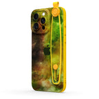 Yellow-Green Nebula - iPhone Wrist Strap Case