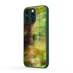 Yellow-Green Nebula - iPhone Glass Case