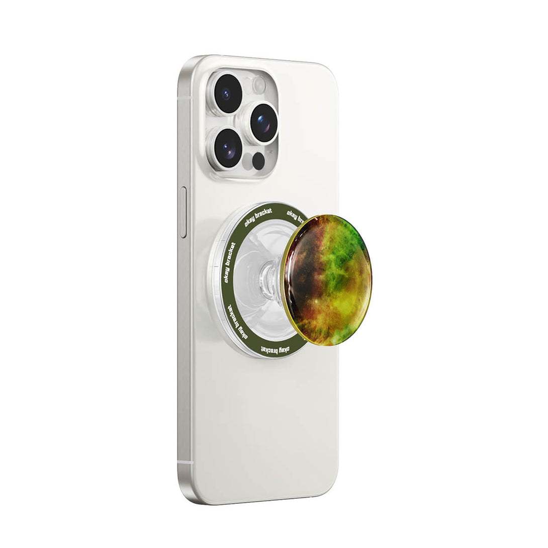 Yellow-Green Nebula  - Air Bag Grip For MagSafe