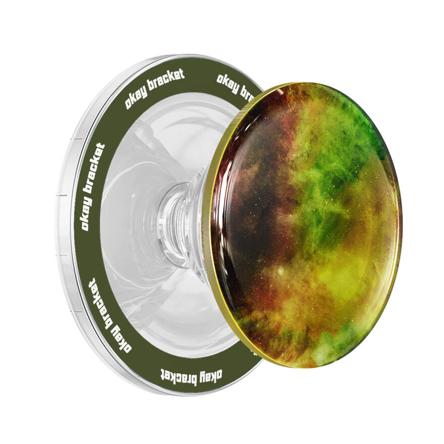 Yellow-Green Nebula  - Air Bag Grip For MagSafe