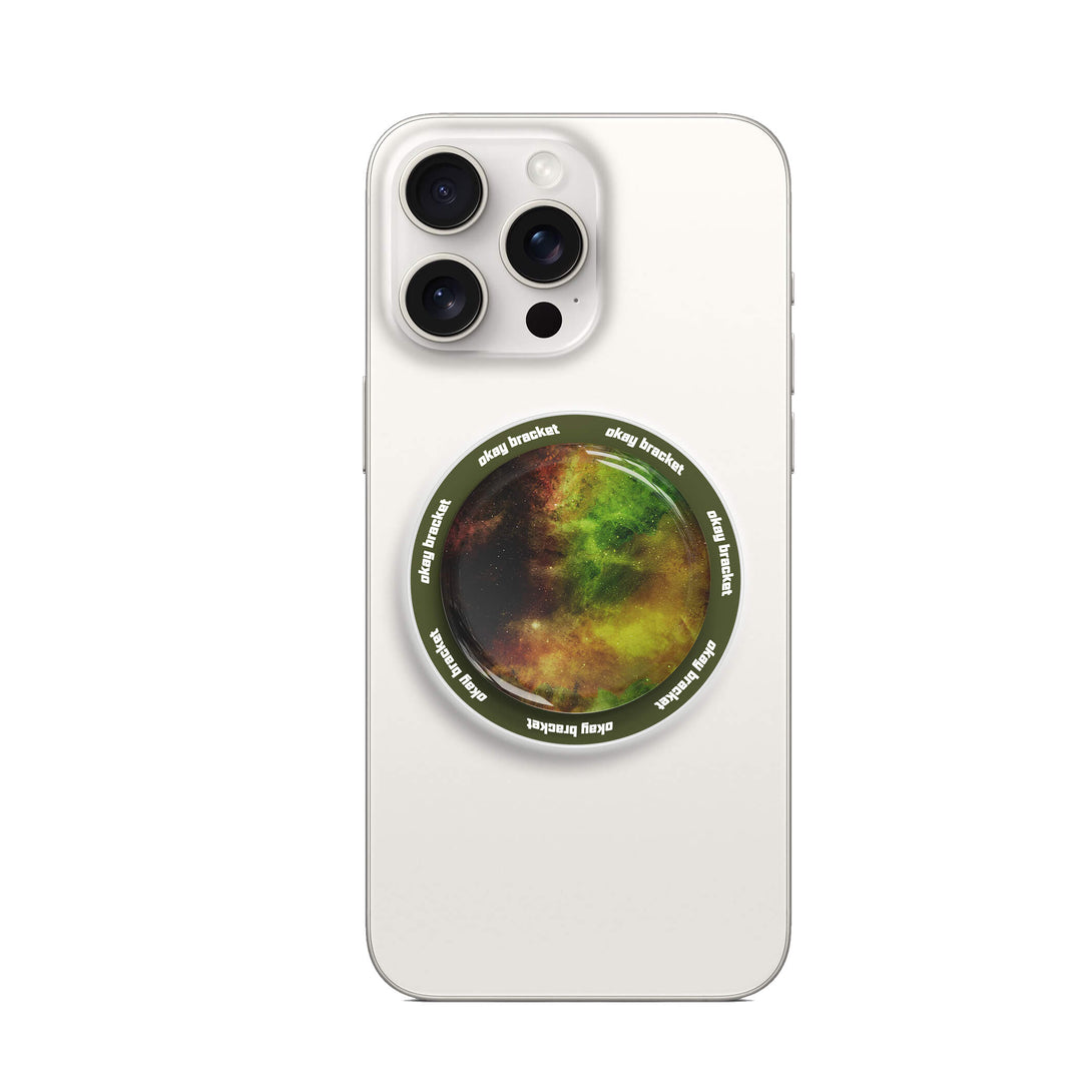 Yellow-Green Nebula  - Air Bag Grip For MagSafe