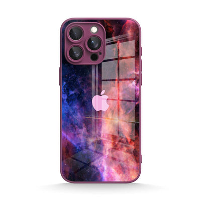 Blue Red Nebula - iPhone Glass Case