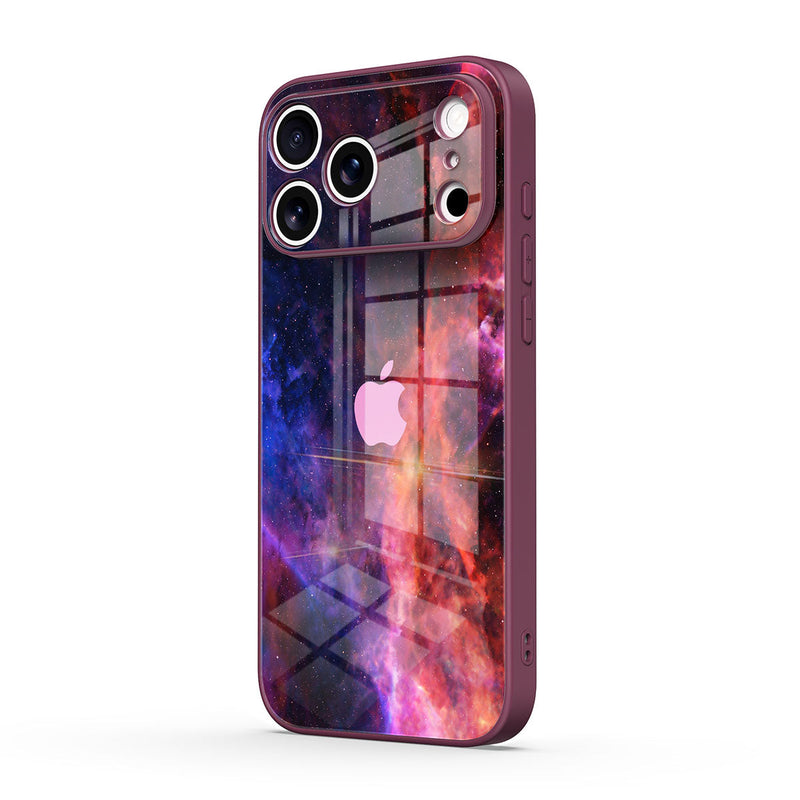 Blue Red Nebula - iPhone Glass Case