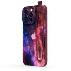 Blue Red Nebula - iPhone Wrist Strap Case