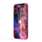 Blue Red Nebula - iPhone Glass Case