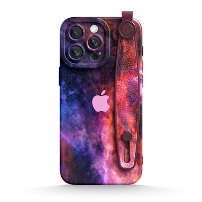 Blue Red Nebula - iPhone Wrist Strap Case