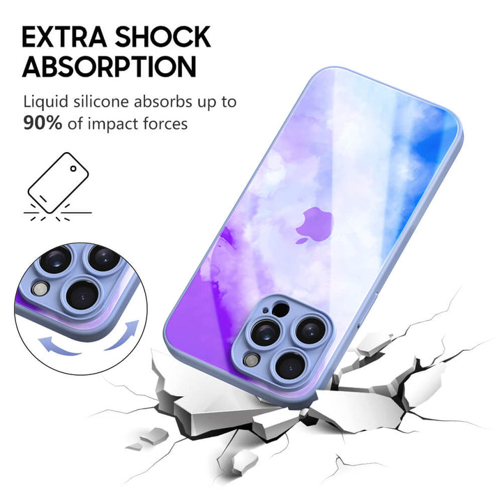 Sputter Pink Blue Purple - iPhone Case