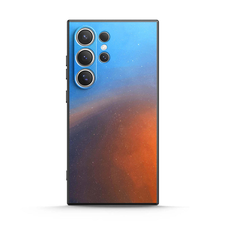 Polar-blauw naar oranje - Samsung-hoesje