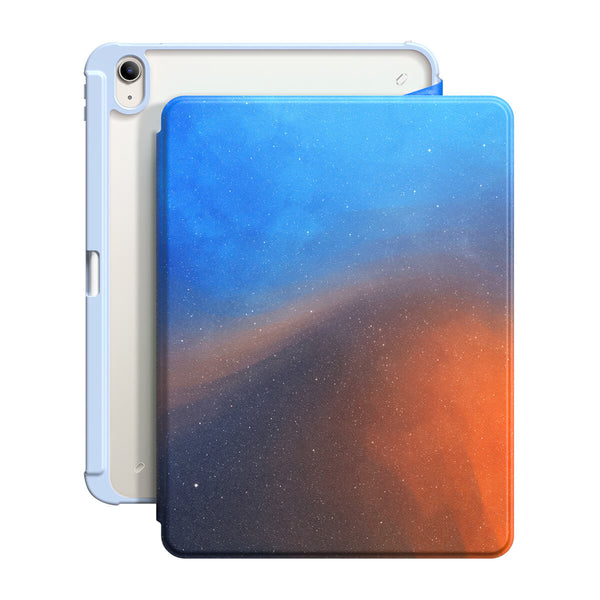 Polar-Blue To Orange - iPad Snap 360° Stand Impact Resistant Case