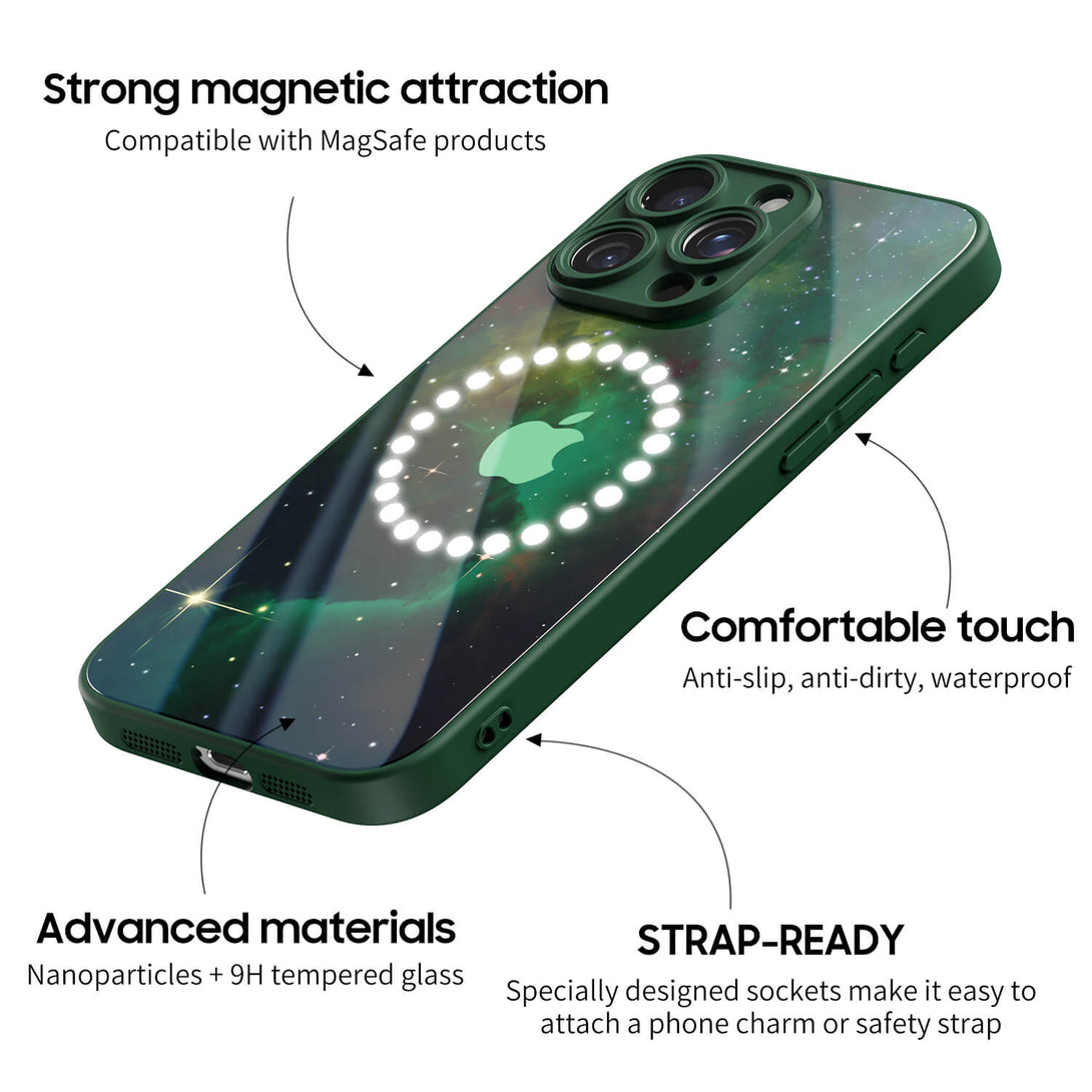 Nebulosa amarillo-verde - Funda de iPhone