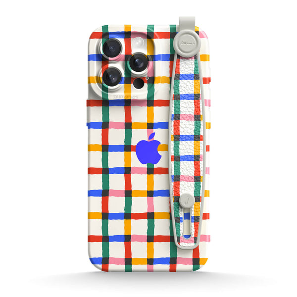 Fun Plaid - iPhone Wrist Strap Case