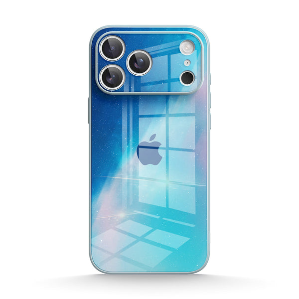 Blauw lichtverloop - iPhone-hoesje