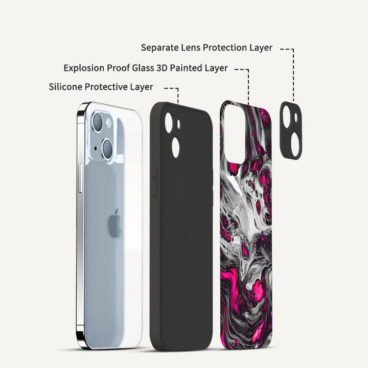 Fluorescent Flower - iPhone Case