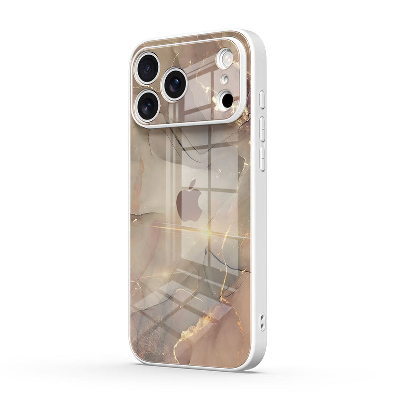 Elegant Brown - iPhone Glass Case