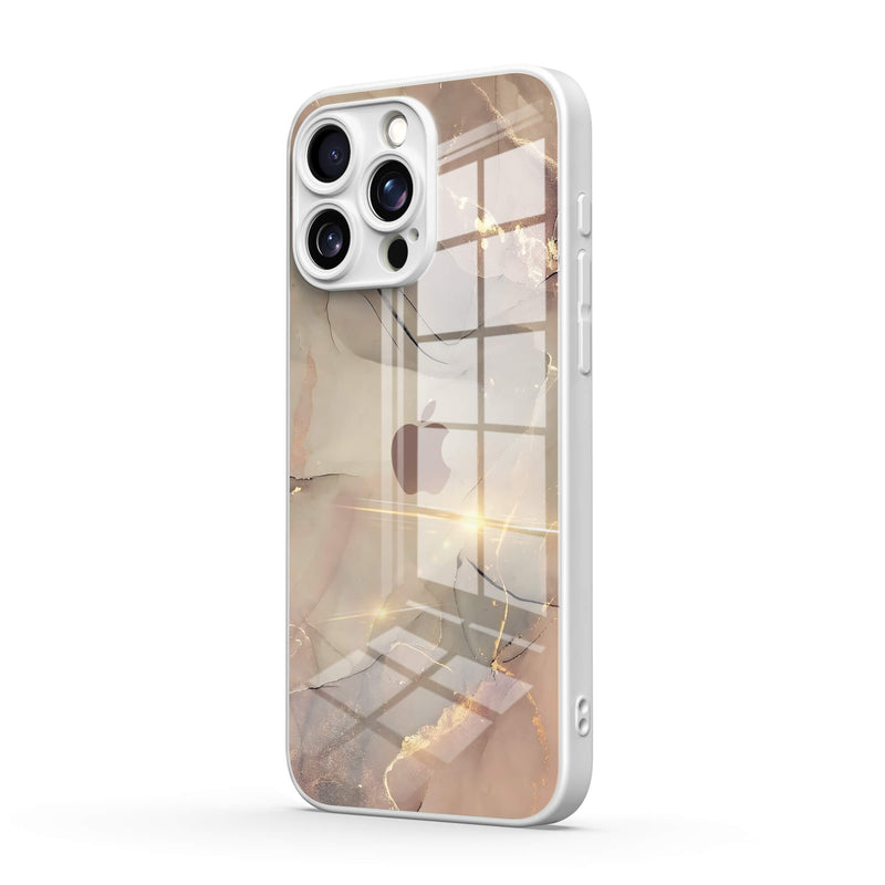 Elegant Brown - iPhone Glass Case
