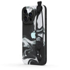 Black White - iPhone Wrist Strap Case