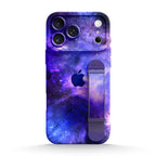 Blue-Purple Nebula - iPhone Wrist Strap Case