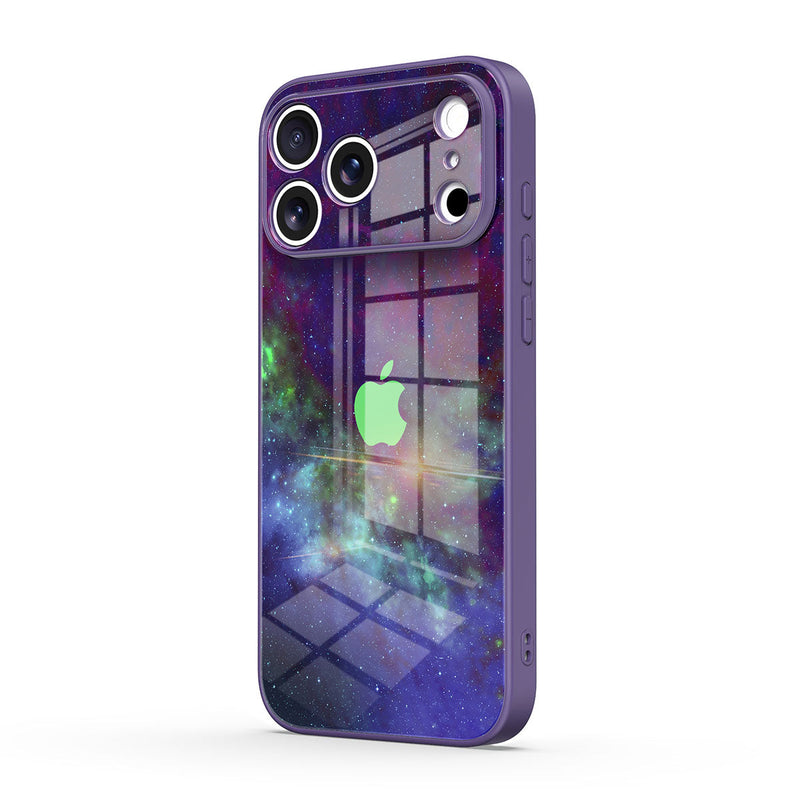 Psychedelic Purple World - iPhone Glass Case