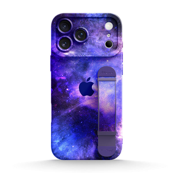 Blue-Purple Nebula - iPhone Wrist Strap Case