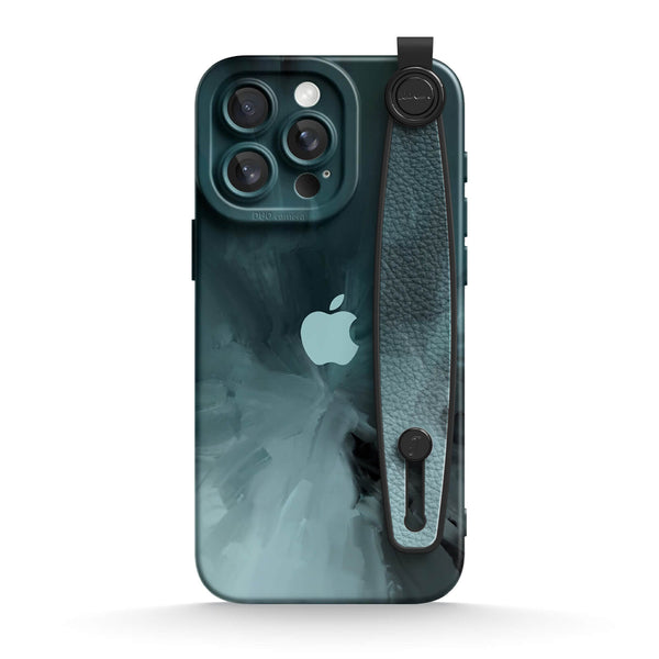 Zwart Grijs - iPhone Polsband Case